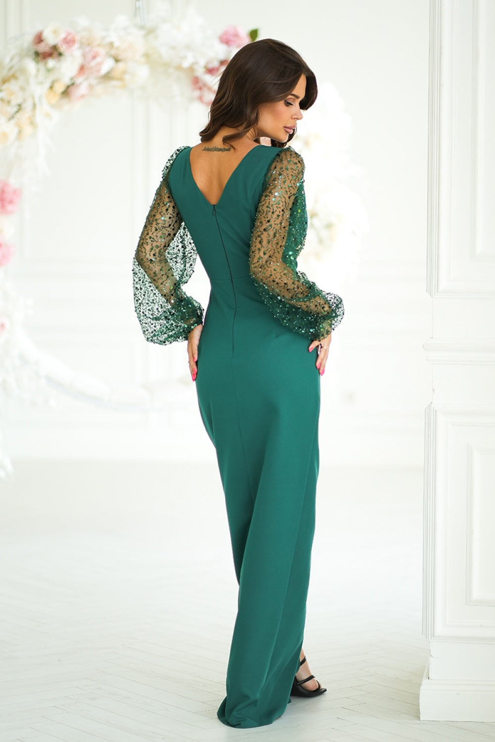Robe femme Bicotone Longue Longue — vert