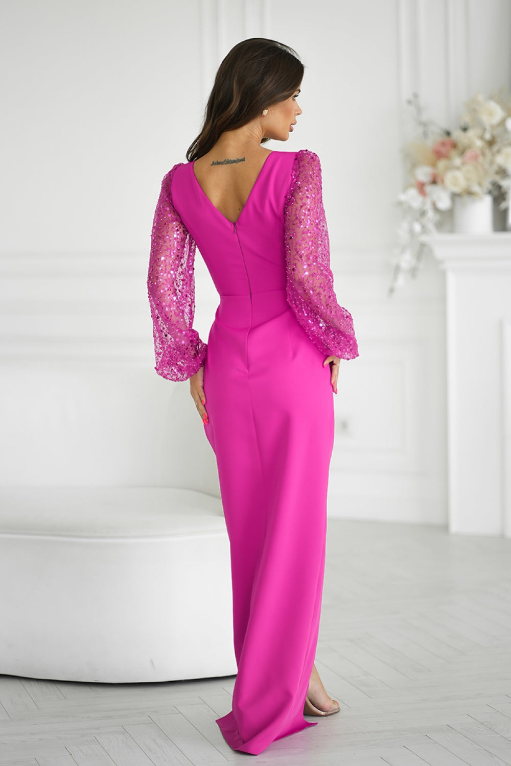 Robe femme Bicotone Longue Longue — violet