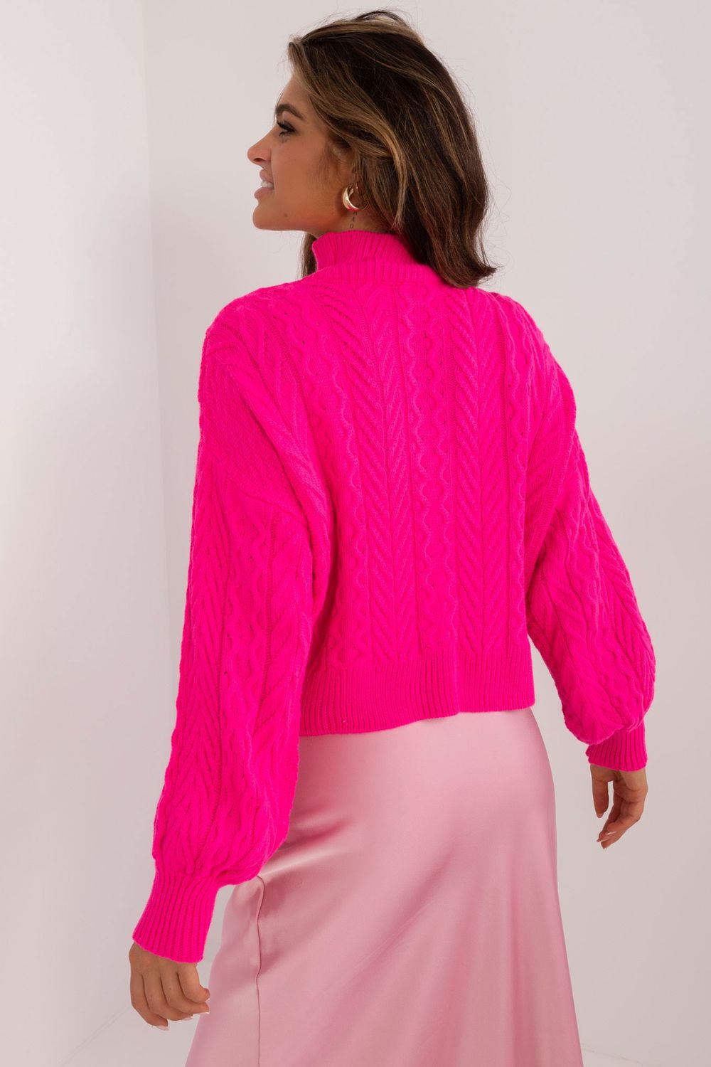 Pull femme Badu Col Roulé Col — rosé