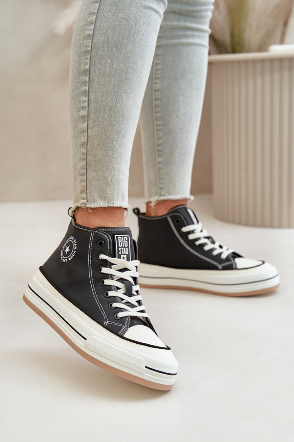 Baskets femme Step in style · 199905 — noir