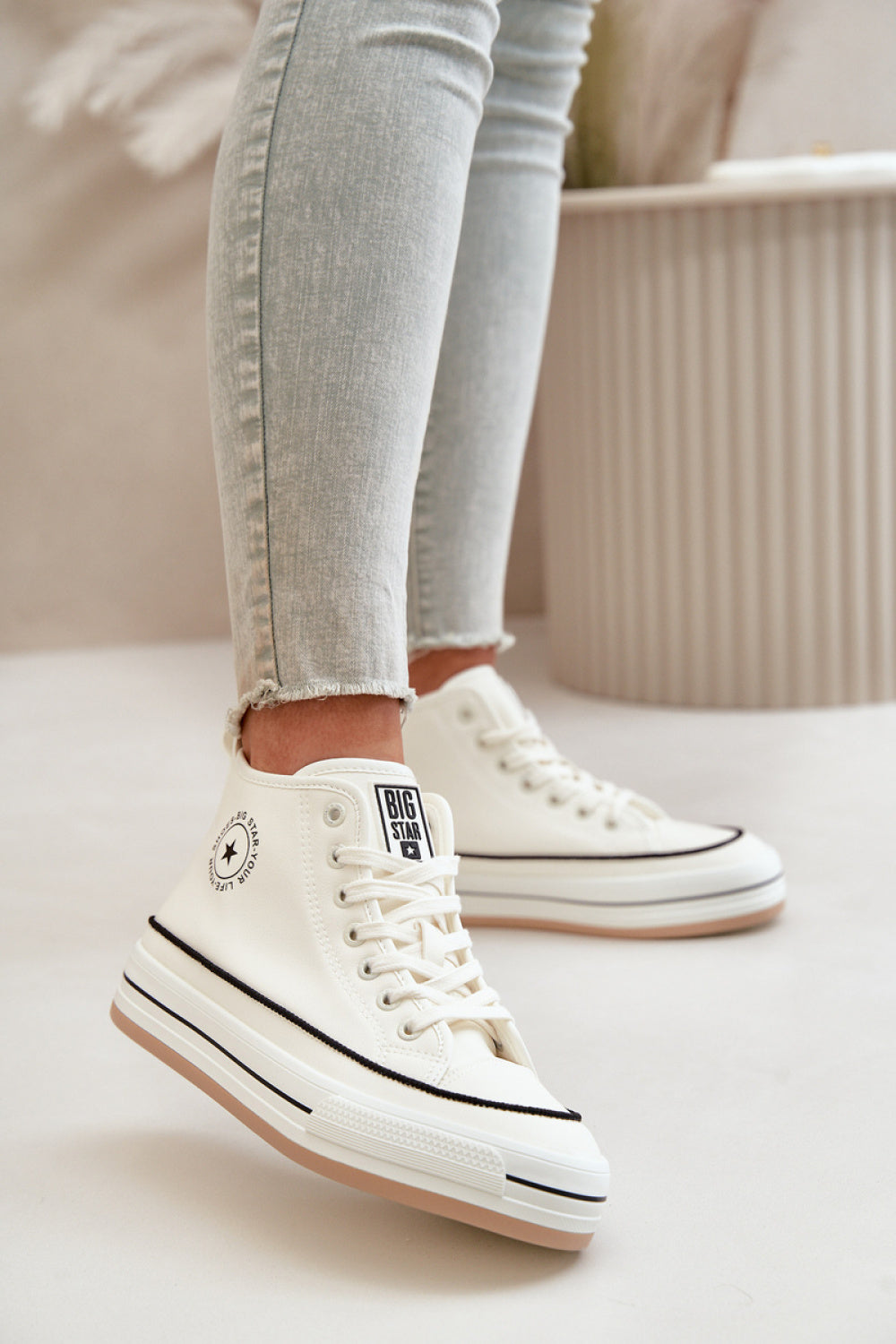 Baskets femme Step in style — blanc