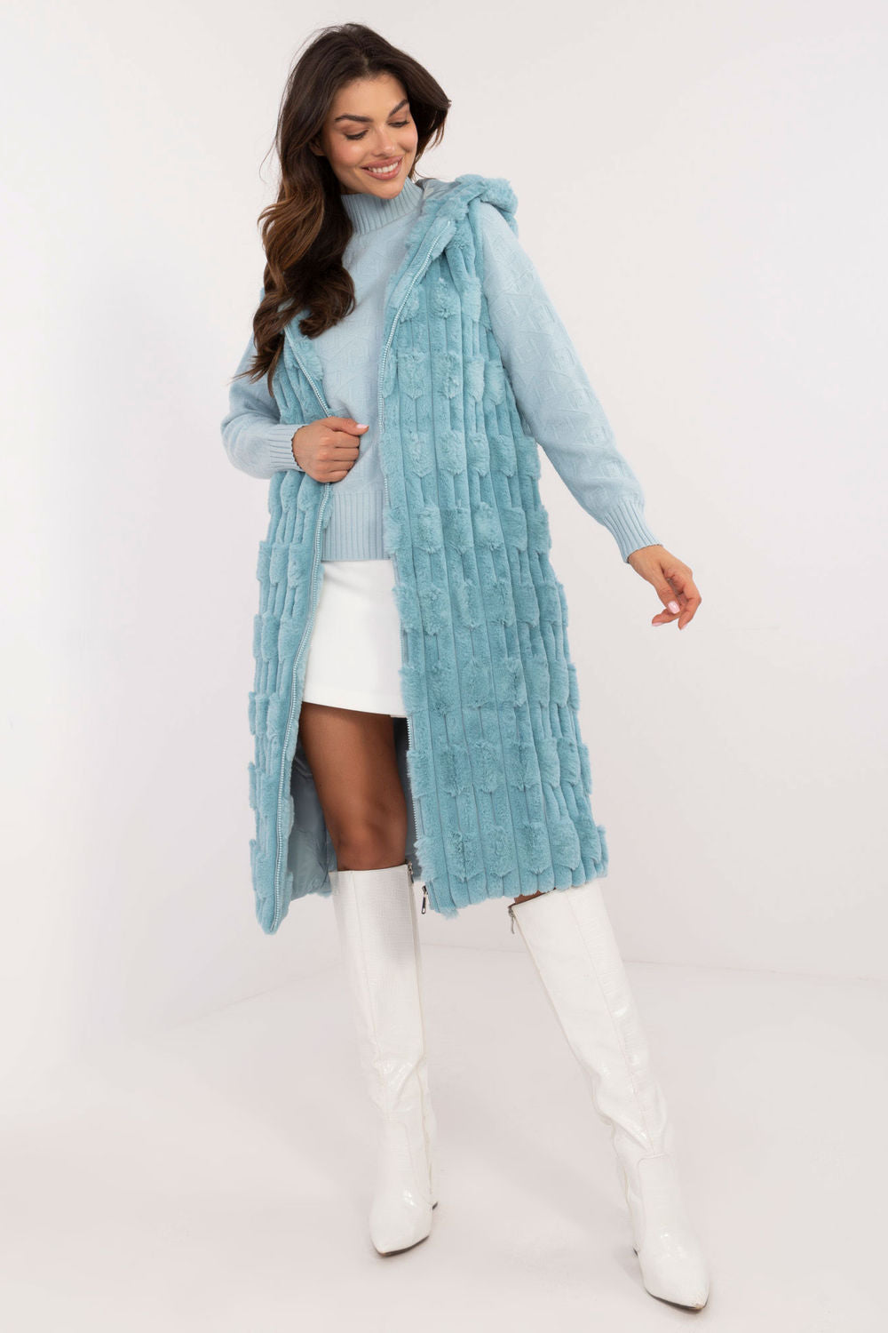 Gilet femme AT — bleu