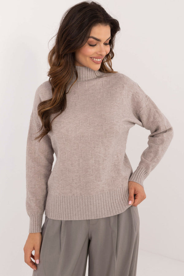Pull femme AT Chandail Chandail — beige