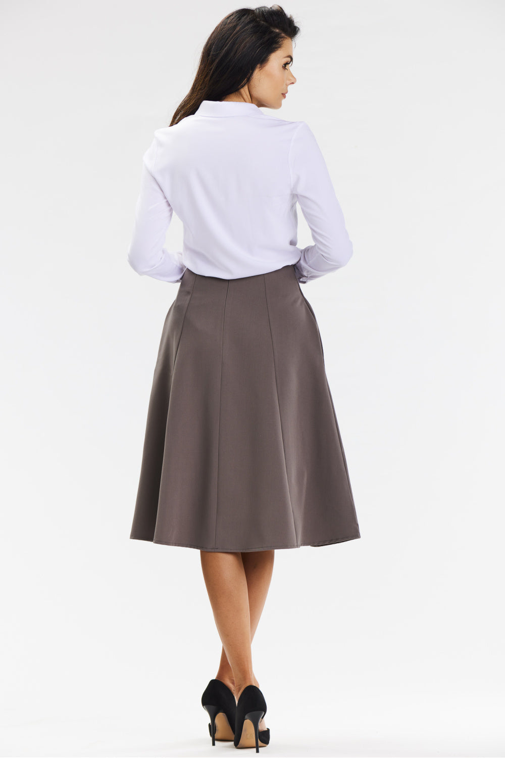 Jupe femme awama — brun