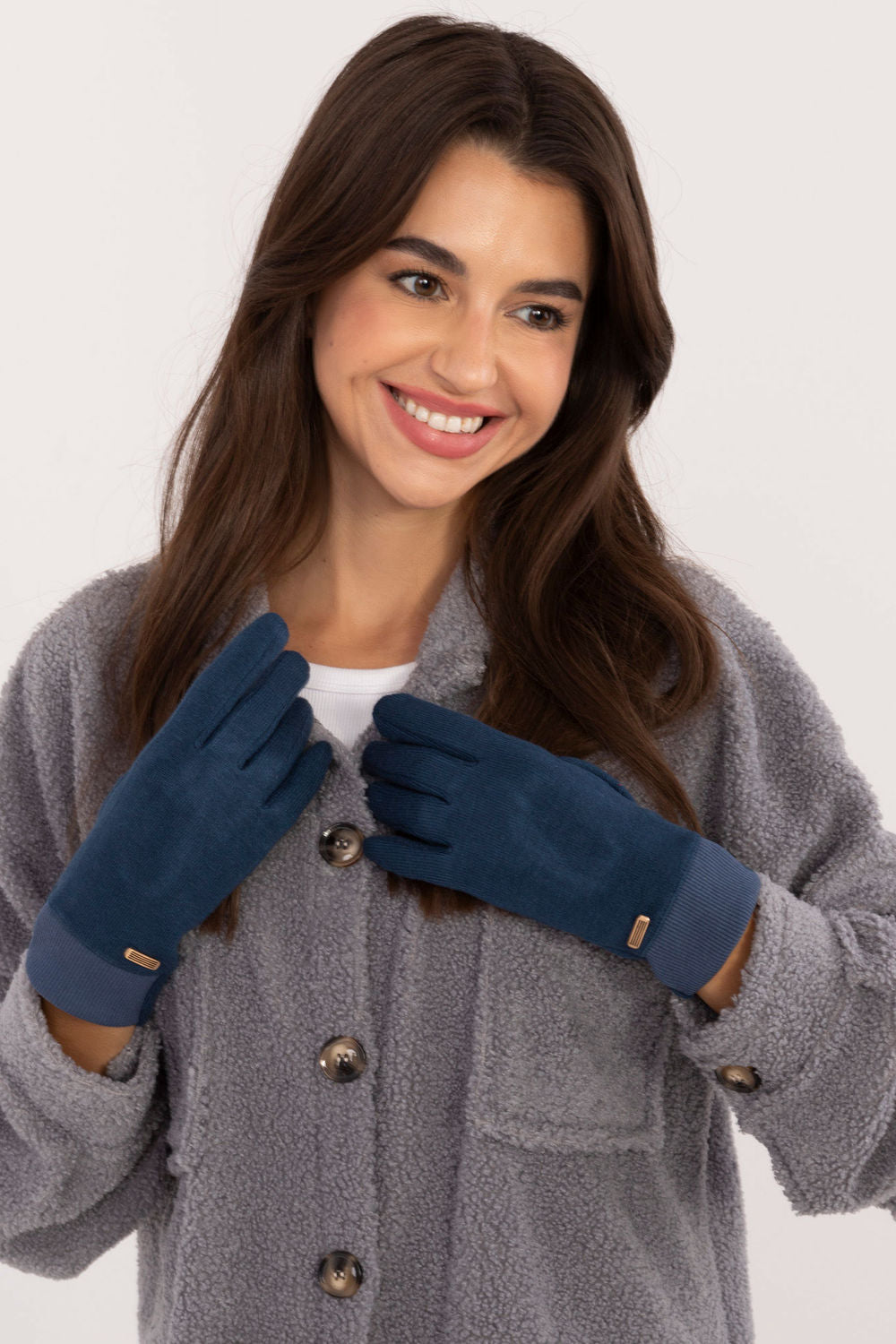 Gants femme AT — bleu