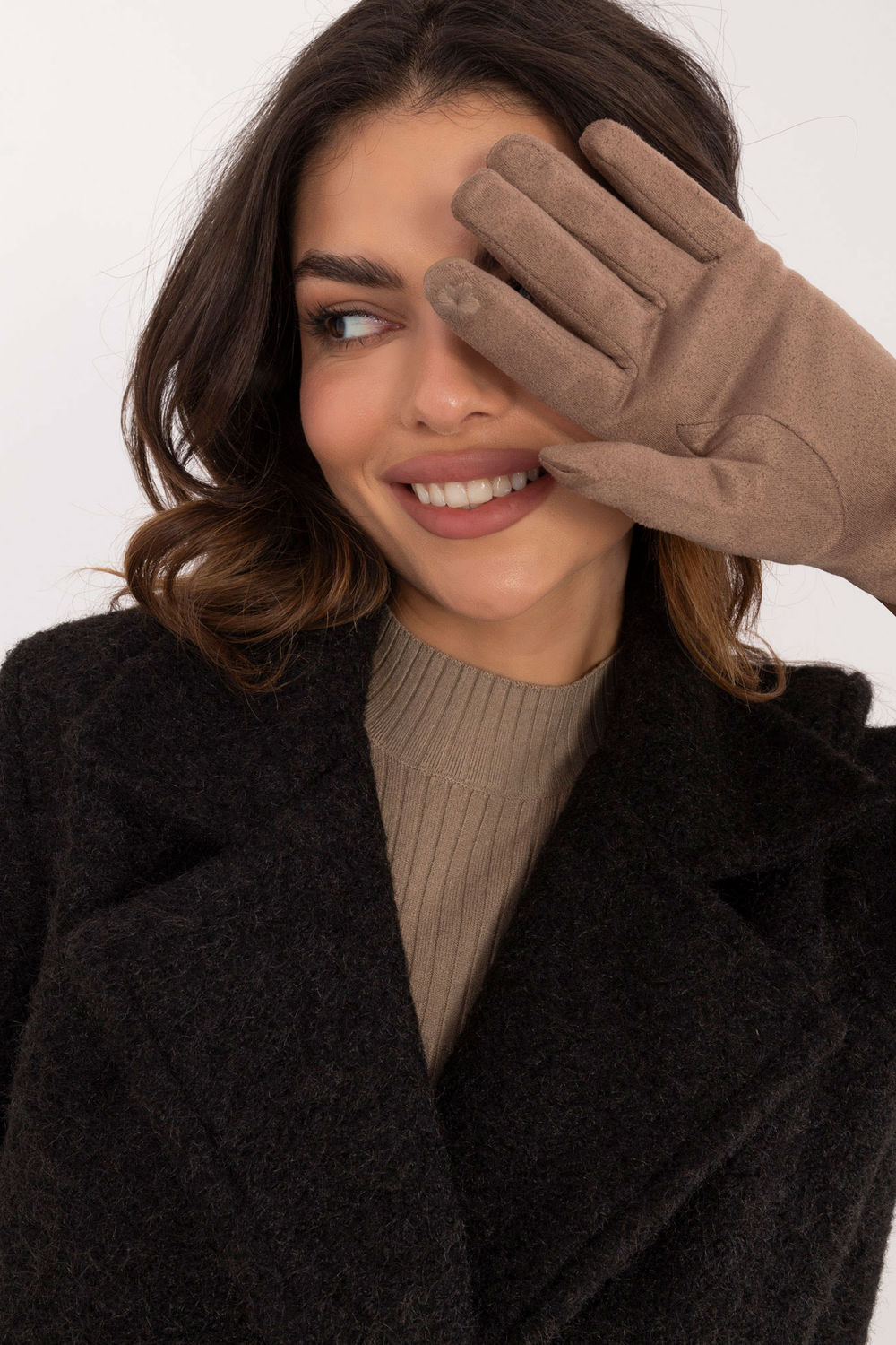 Gants femme AT — beige