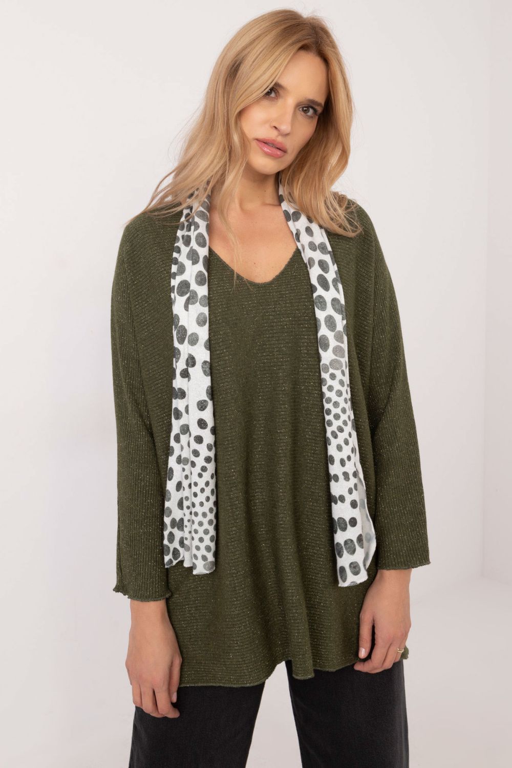 Pull femme Italy Moda Chandail Chandail — vert