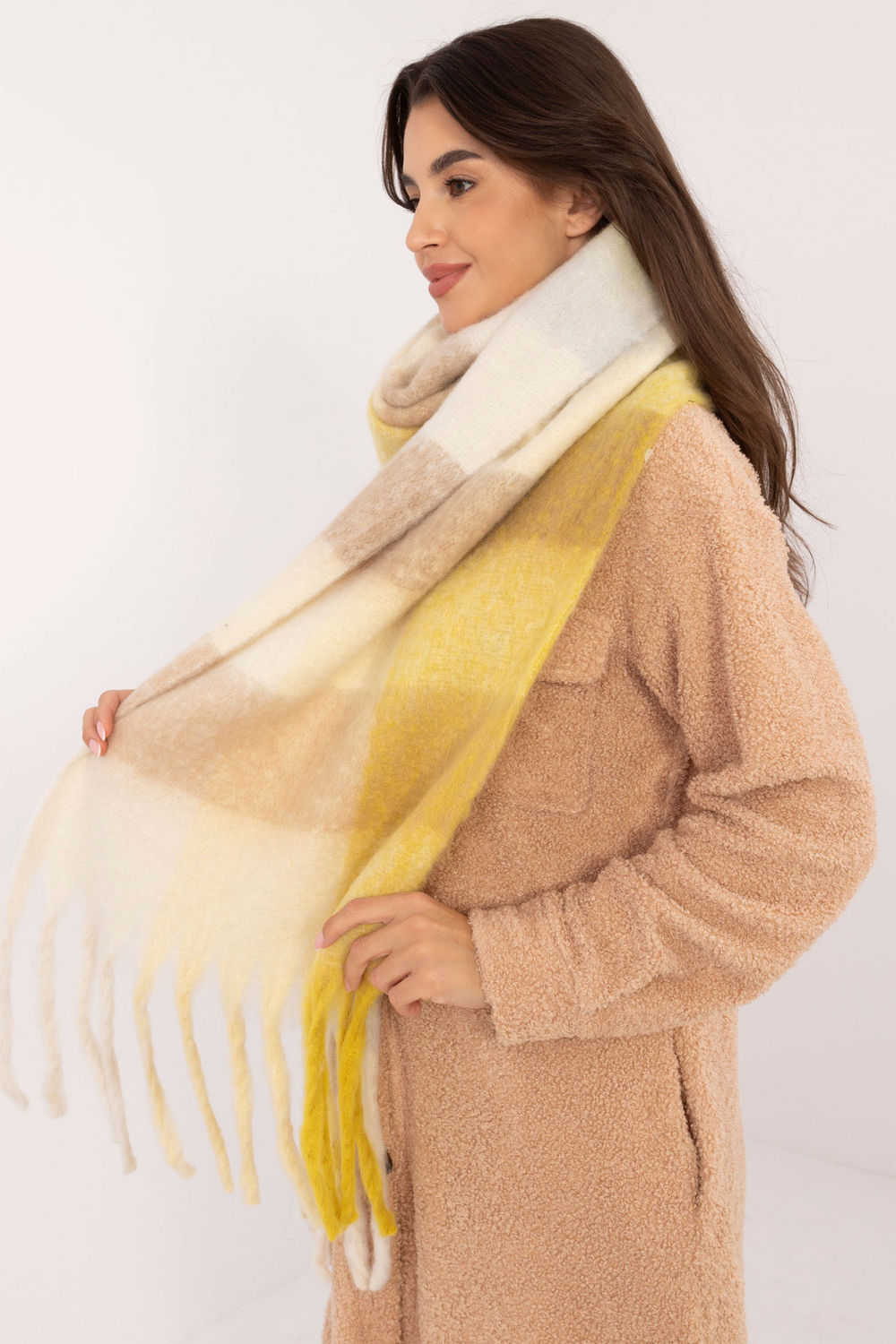 Châle femme AT — jaune
