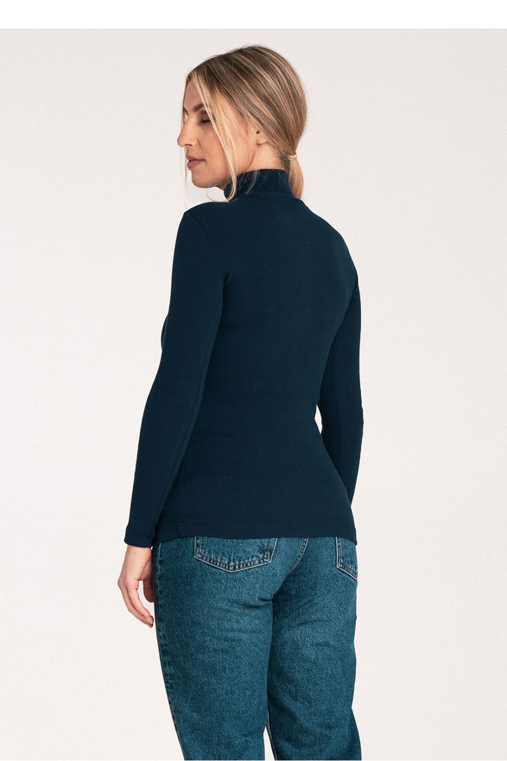 Pull femme Figl Col Roulé Col — bleu marine