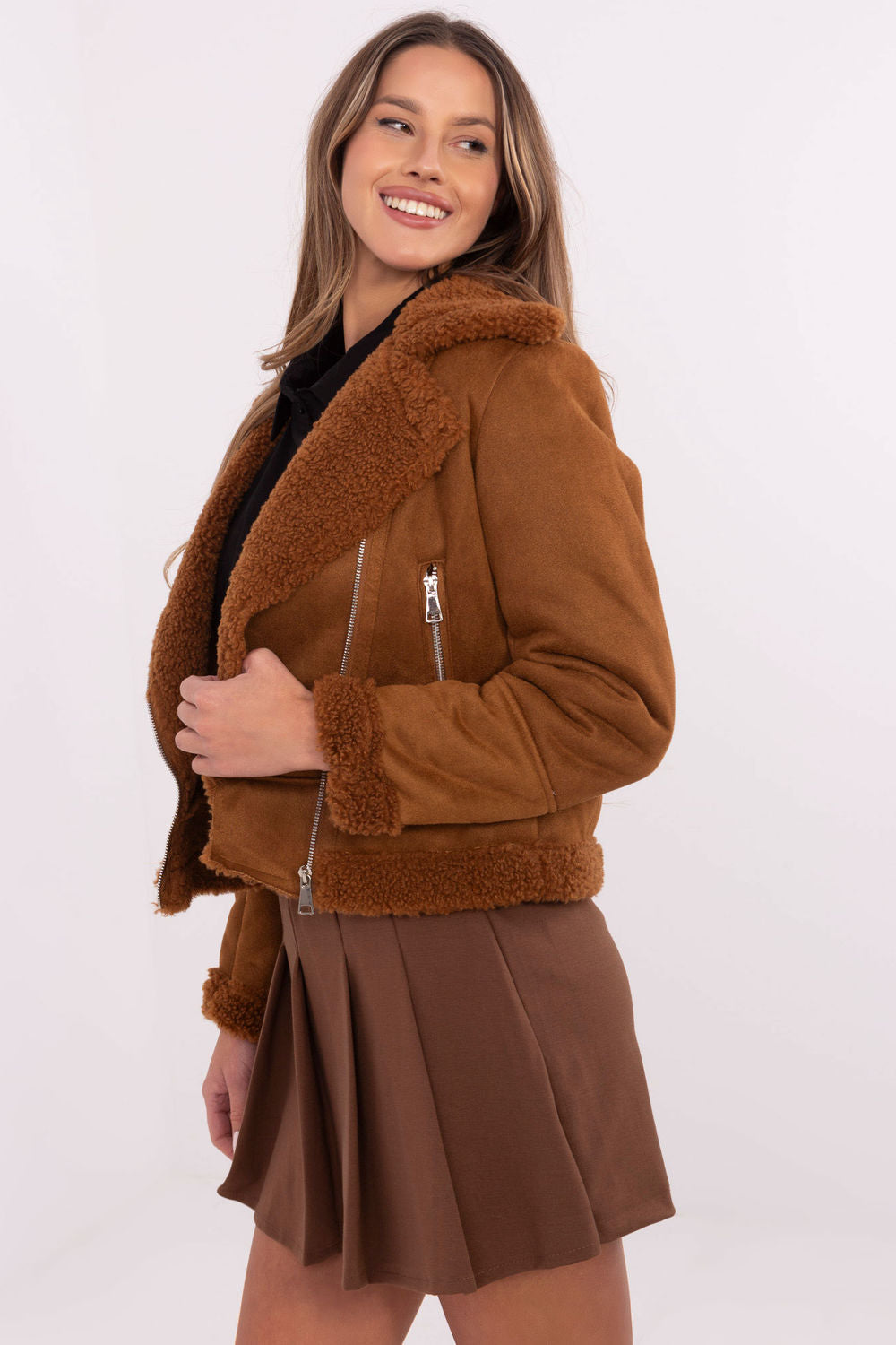Veste femme Italy Moda — brun