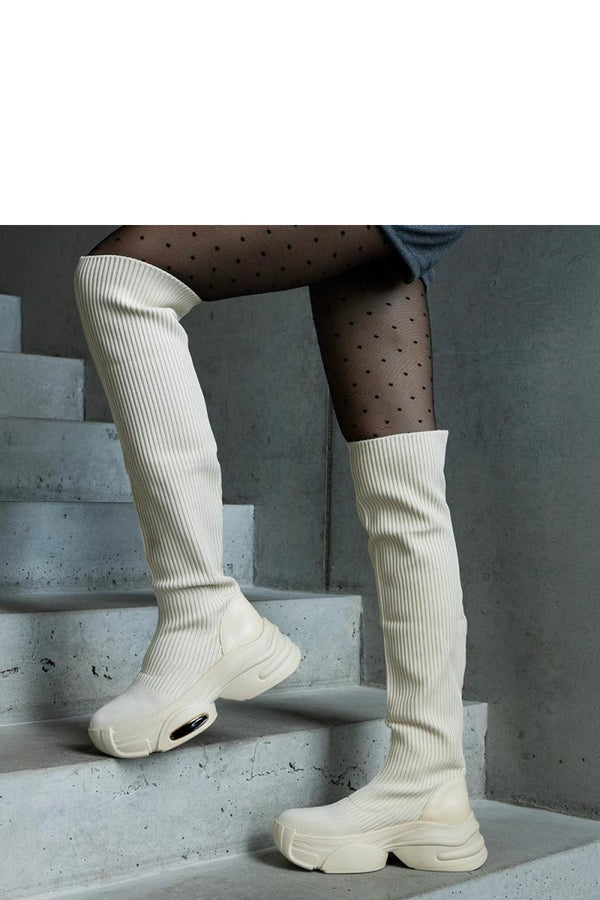 Bottes femme Solea Cuissardes Cuissardes — beige