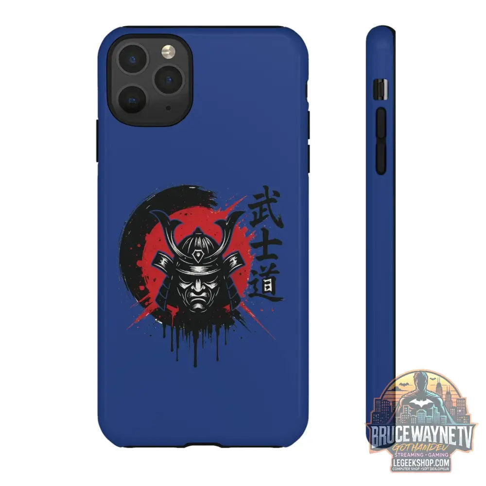 📱 samurai phone case Bleue foncé – coque renforcée iPhone 📱 - Legeekshop