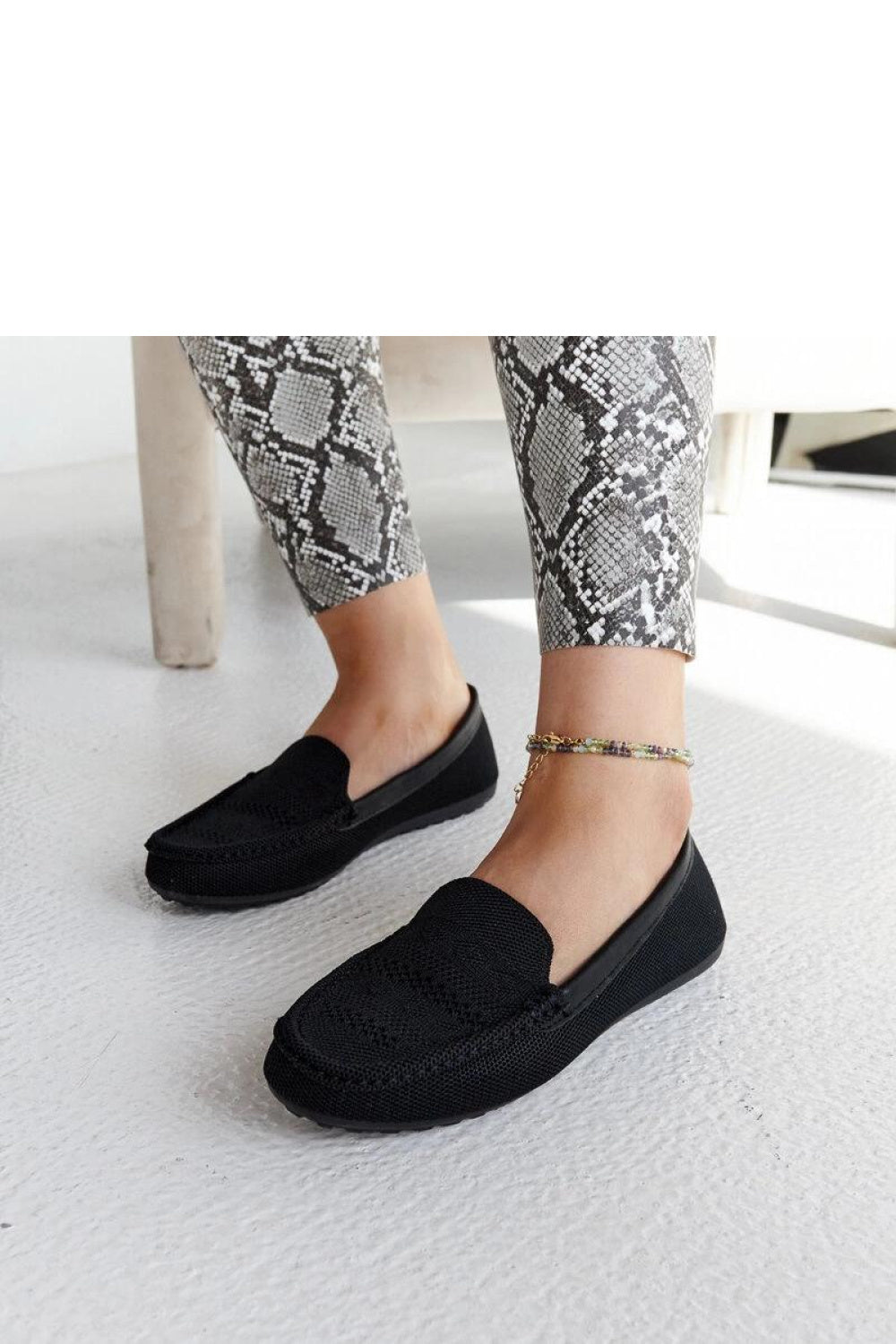 Moccasins femme Solea — noir