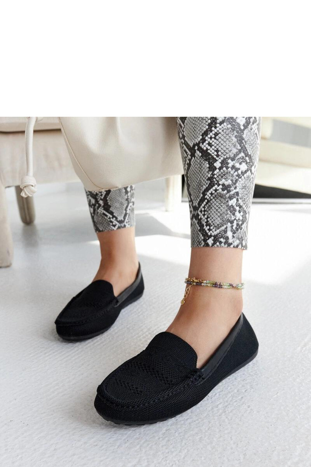 Moccasins femme Solea — noir