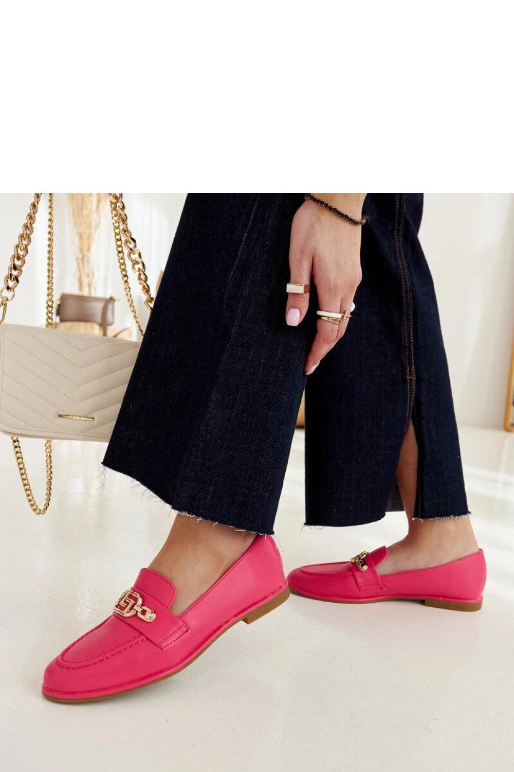 Moccasins femme Solea — rosé