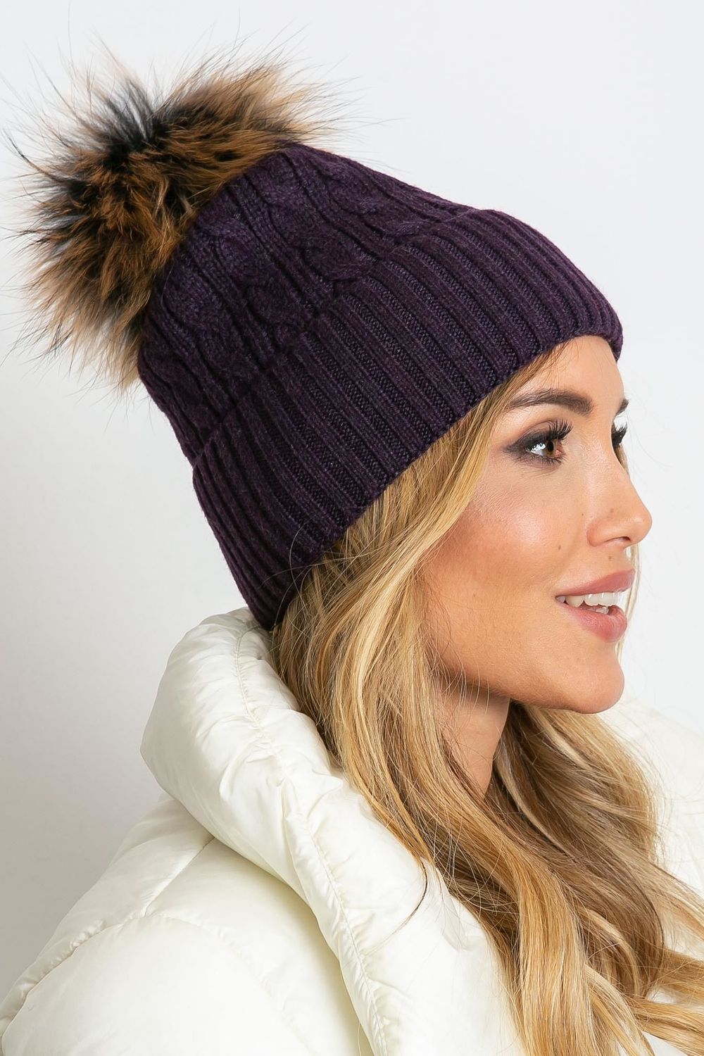 Bonnet femme AT — violet