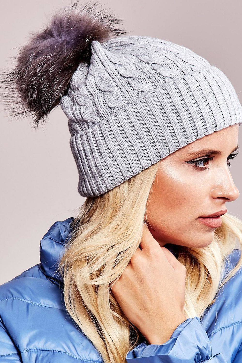 Bonnet femme AT — gris