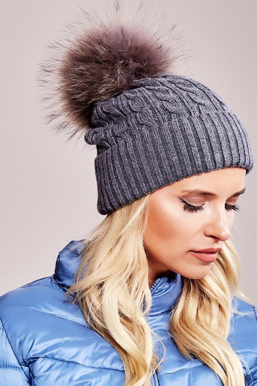 Bonnet femme AT — gris
