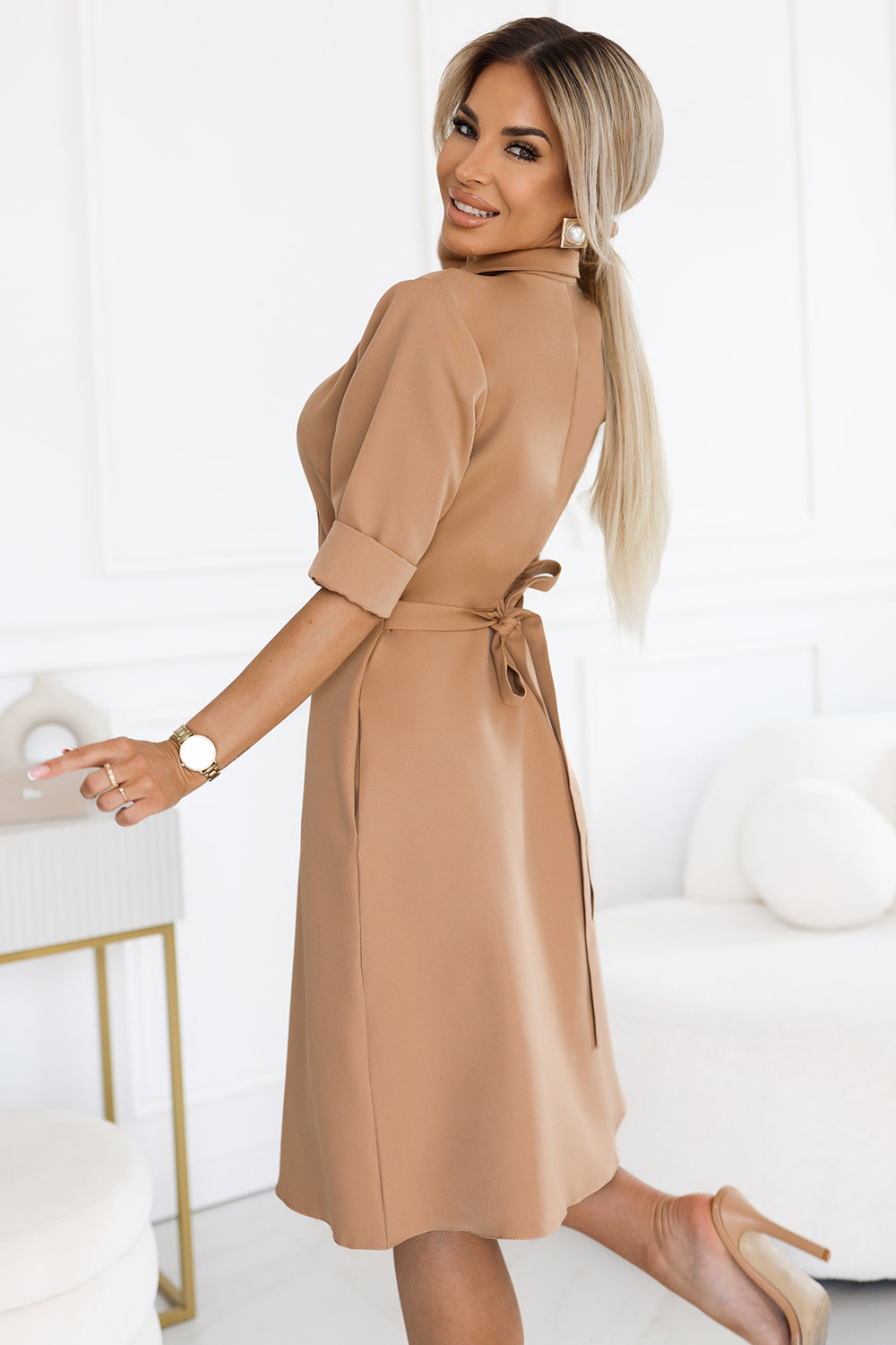 Robe femme Numoco De Jour De — beige