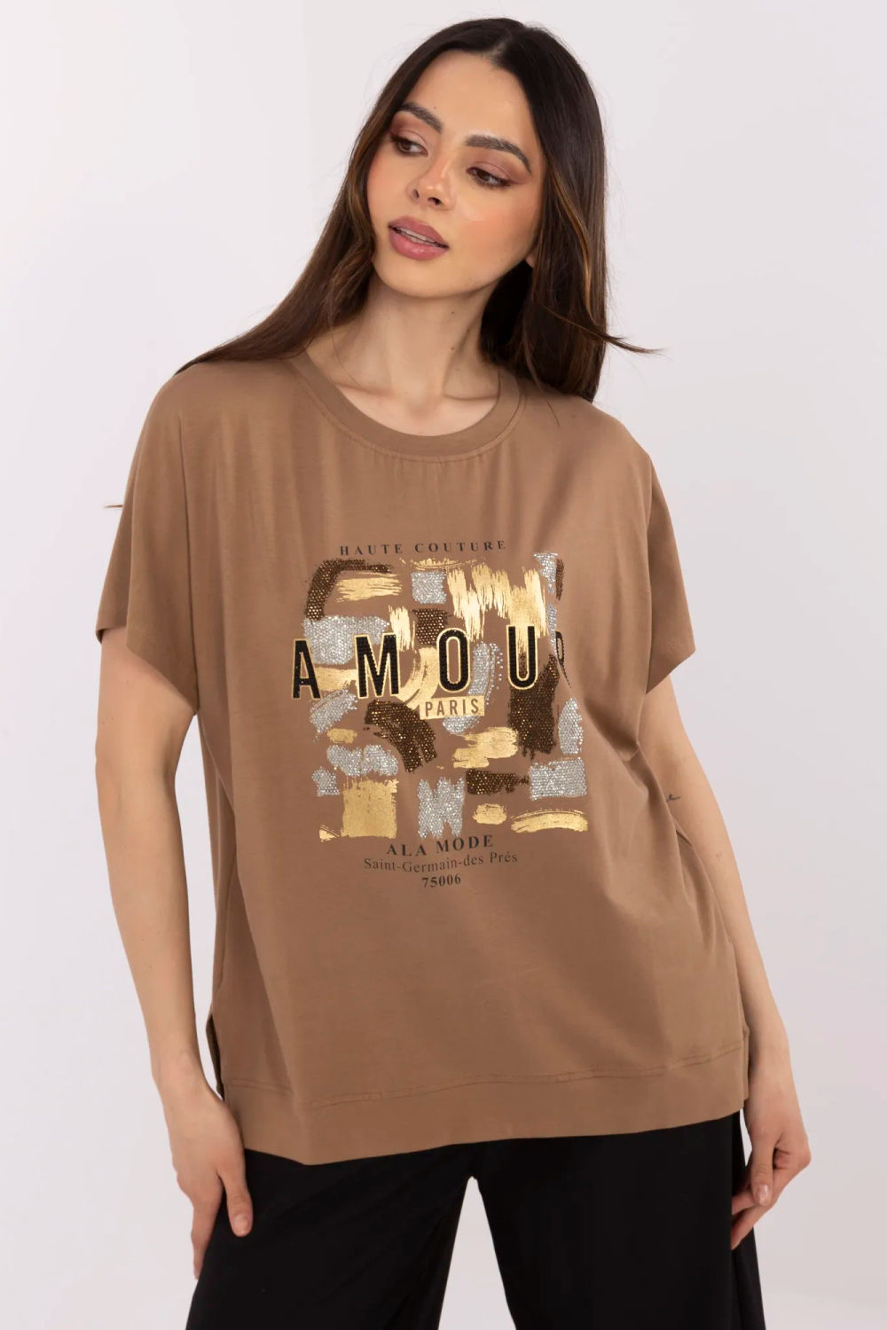 Blouse femme Factory Price Chemisier Chemisier — brun