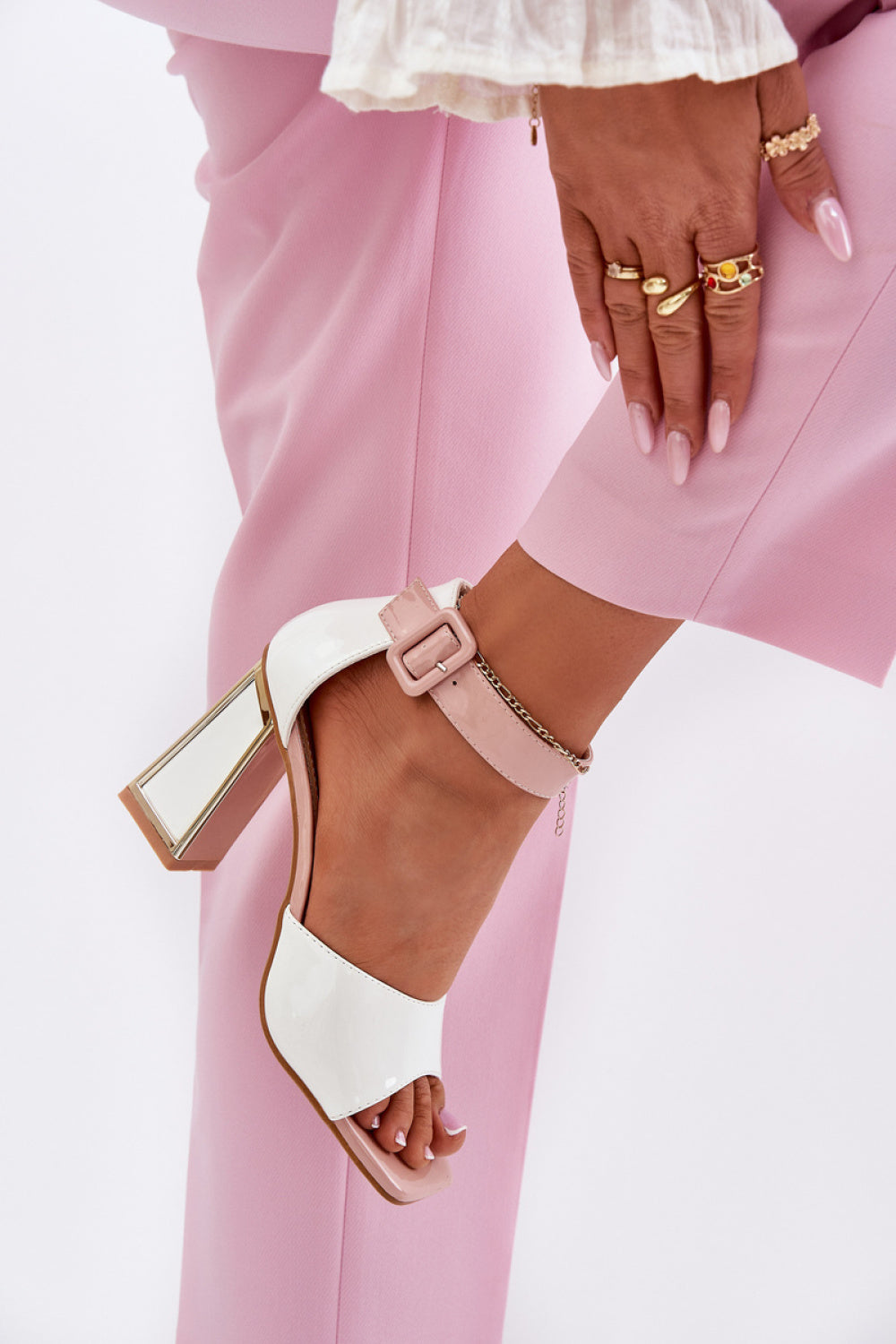 Sandales femme Step in style À Talons À — blanc