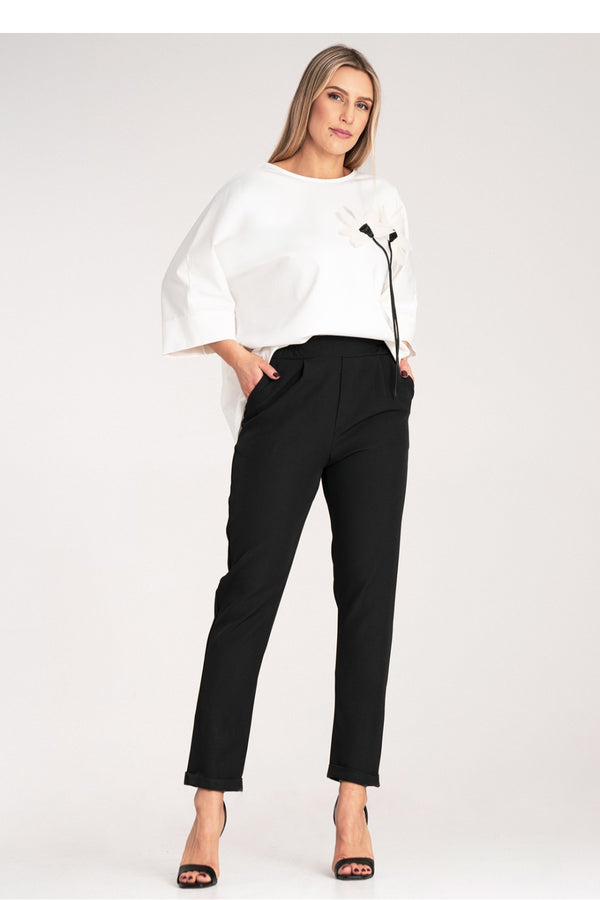 Chaussures à talons femme Figl Pantalon Pantalon — noir
