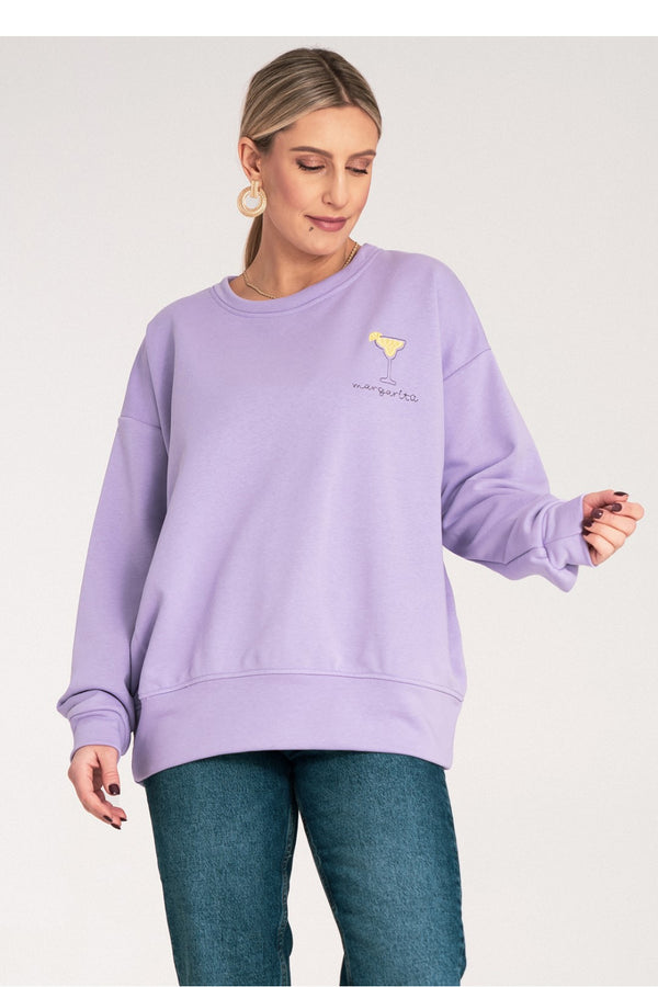 T-shirt femme Figl Sweatshirt Sweatshirt — violet