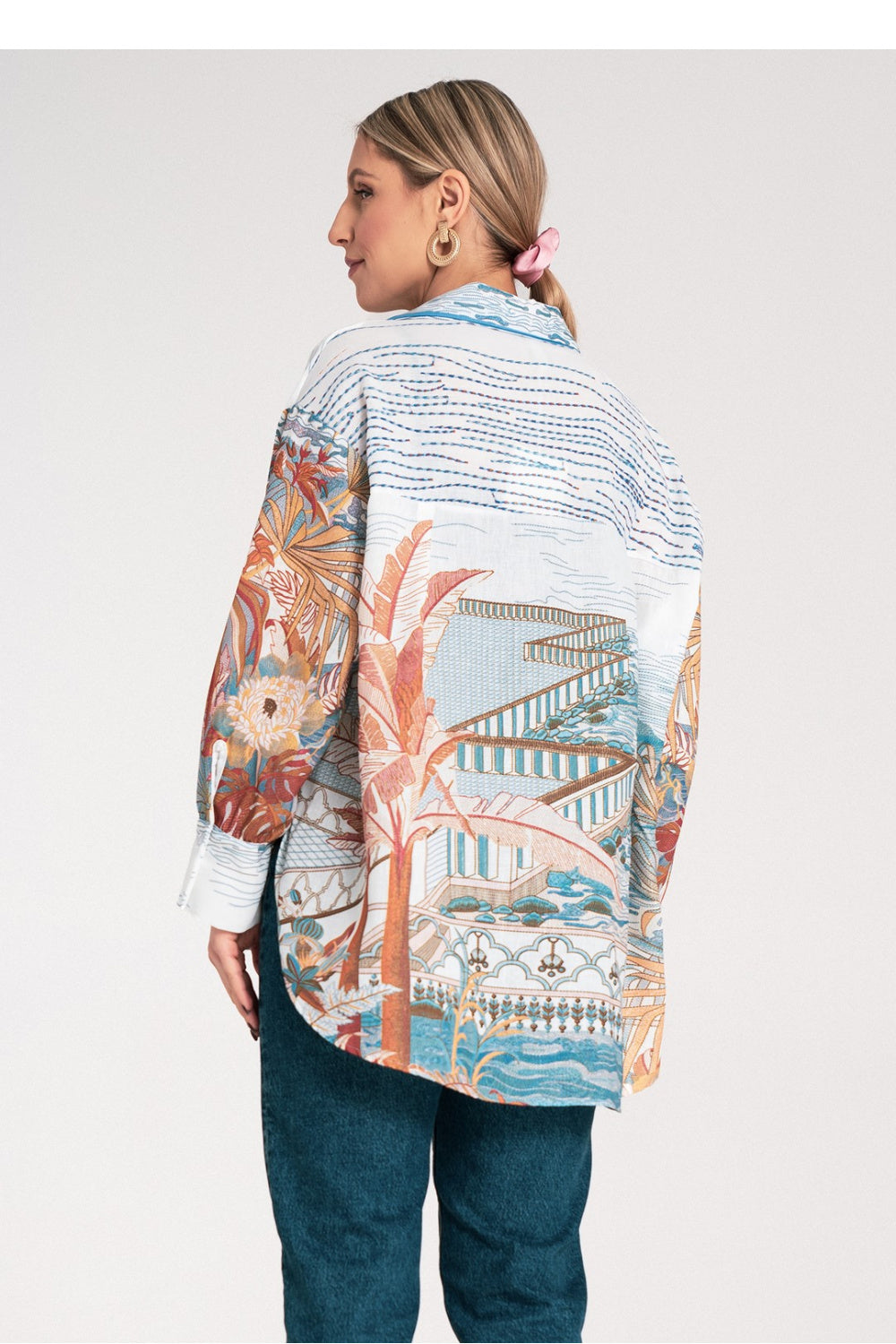 Blouse femme Figl — bleu