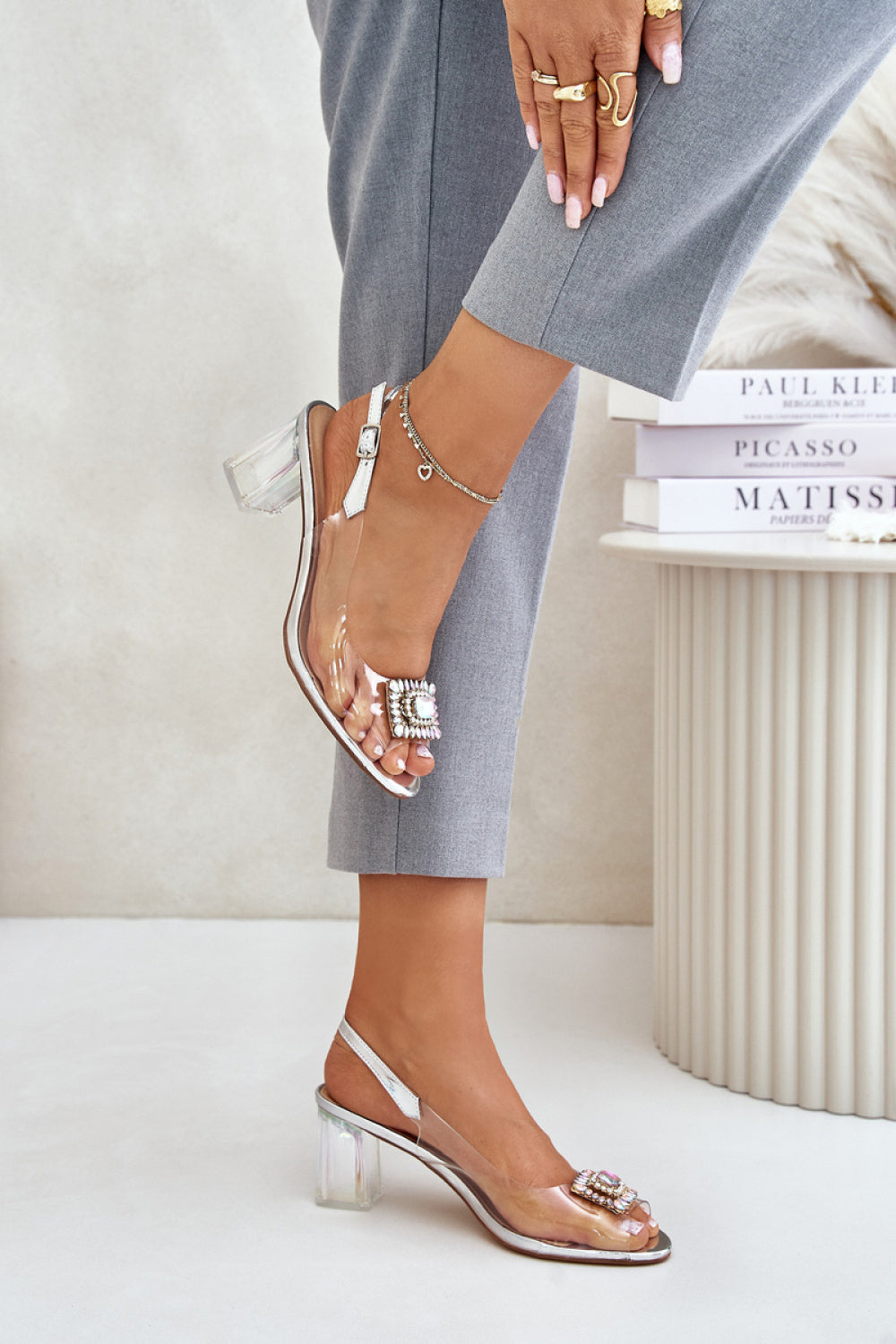 Sandales femme Step in style À Talons À — gris