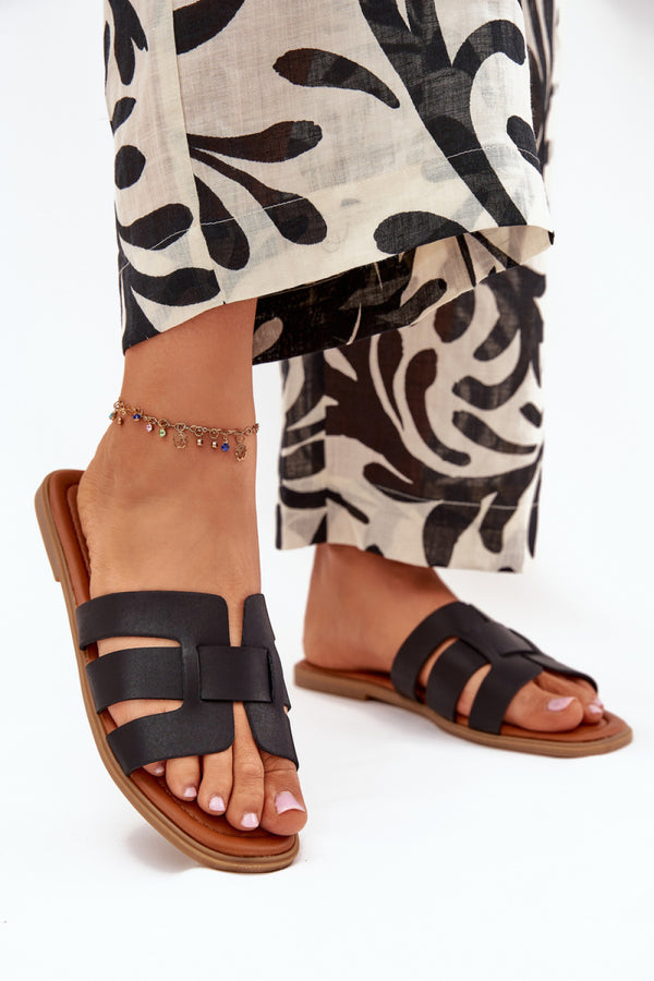 Sandales femme Step in style Clacquettes Clacquettes — noir