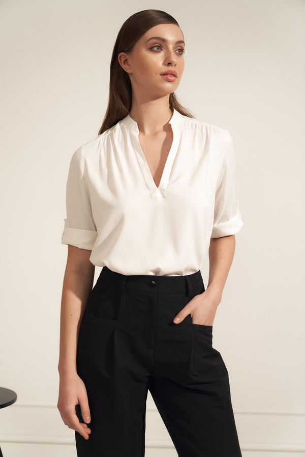 Blouse femme Nife Chemisier Chemisier — beige