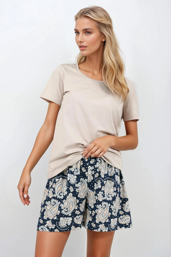 Pyjama femme Momenti Per Me — bleu marine