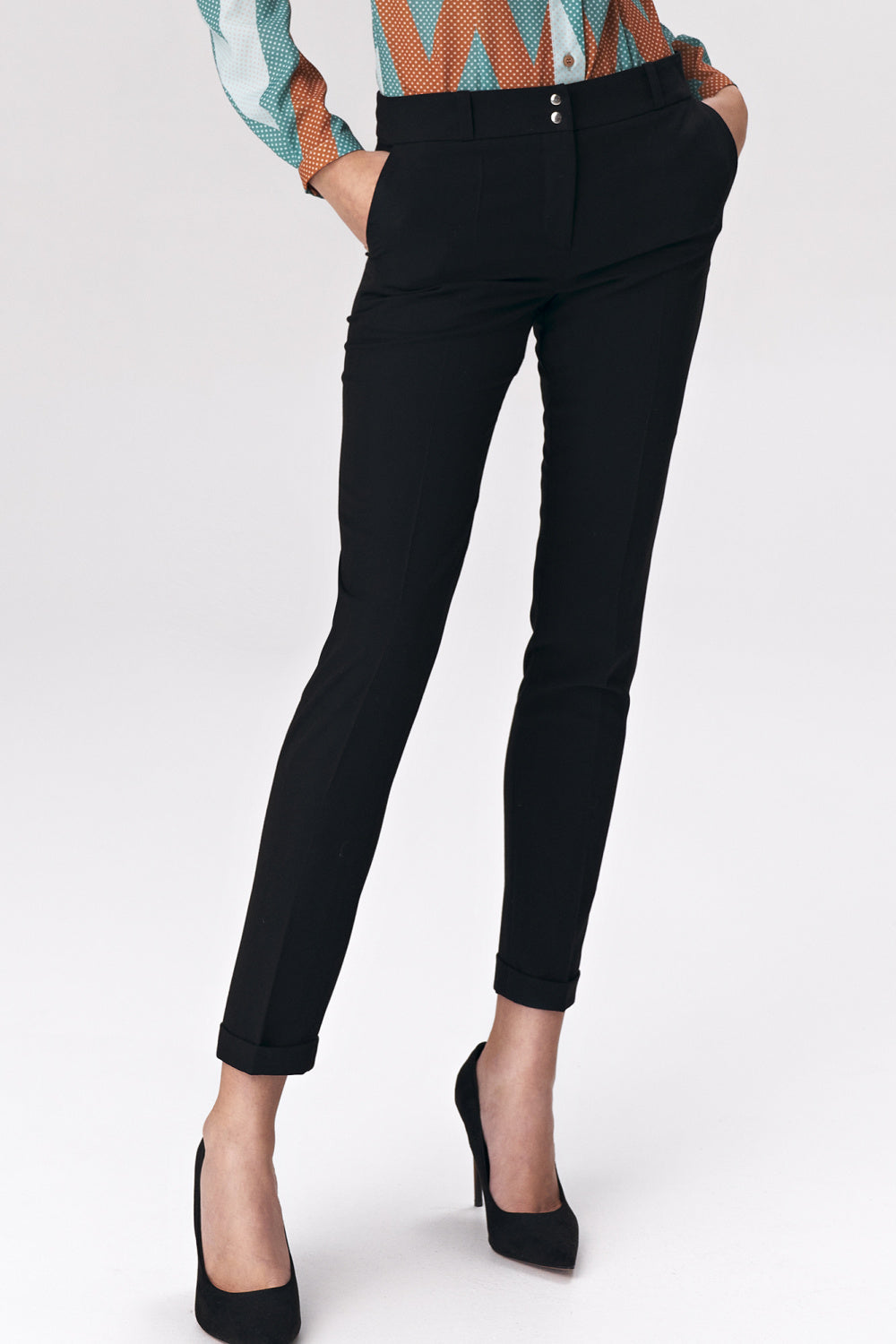 Chaussures à talons femme Nife Pantalon Pantalon — noir