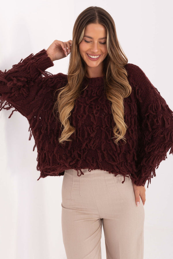 Pull femme Rue Paris Chandail Chandail — rouge