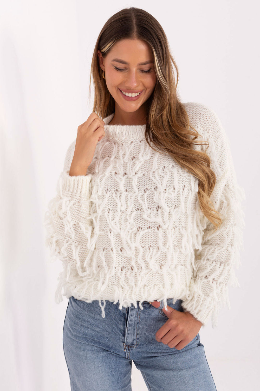 Pull femme Rue Paris Chandail Chandail — beige