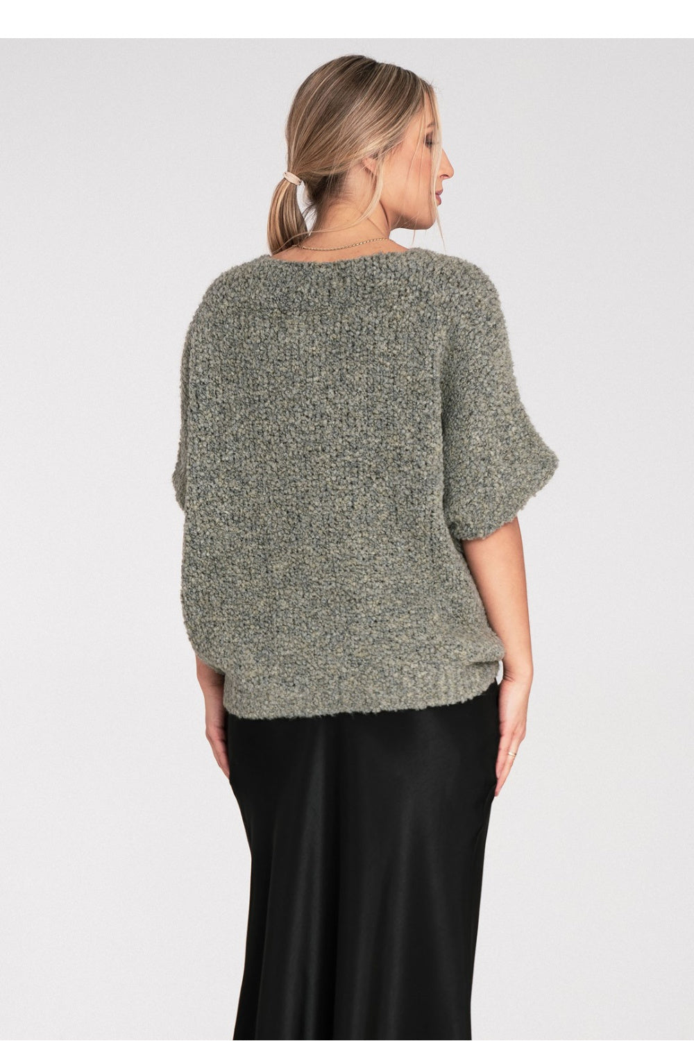 Pull femme Figl À Manches Courtes — vert