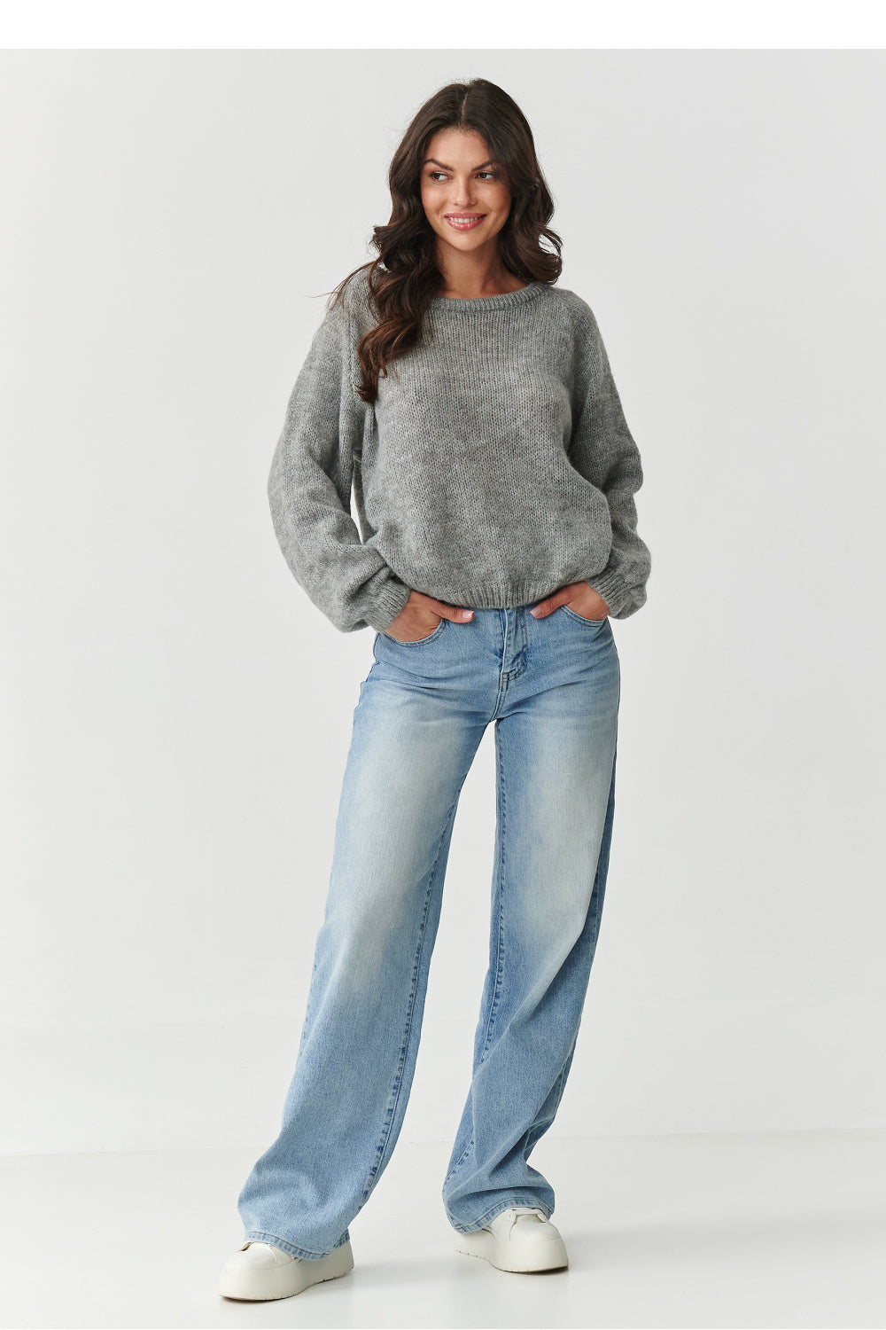 Pull femme Makadamia Chandail Chandail — gris