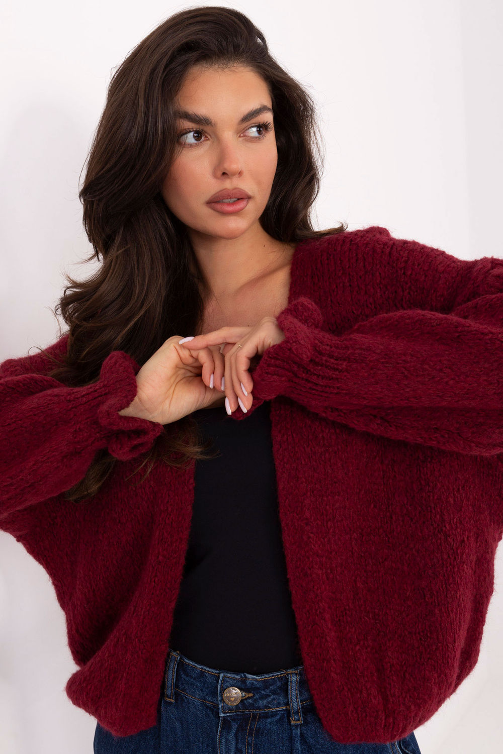 Cardigan femme Rue Paris — rouge