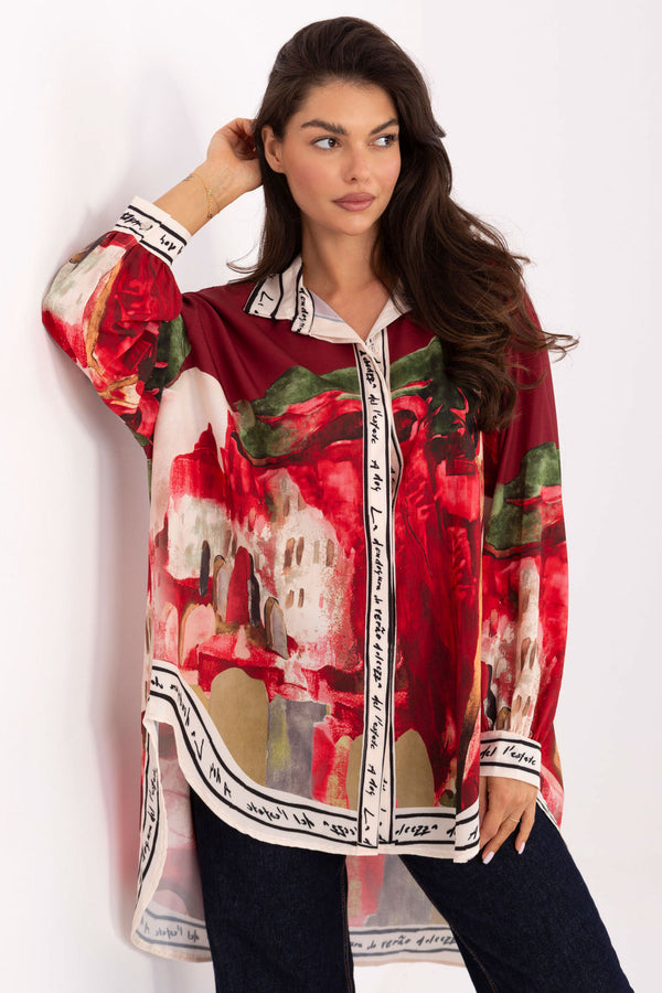Blouse femme Rue Paris — rouge