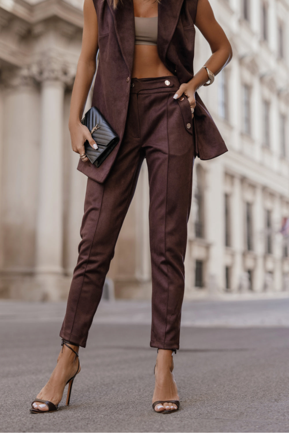 Chaussures à talons femme LaBalancia Pantalon Pantalon — brun