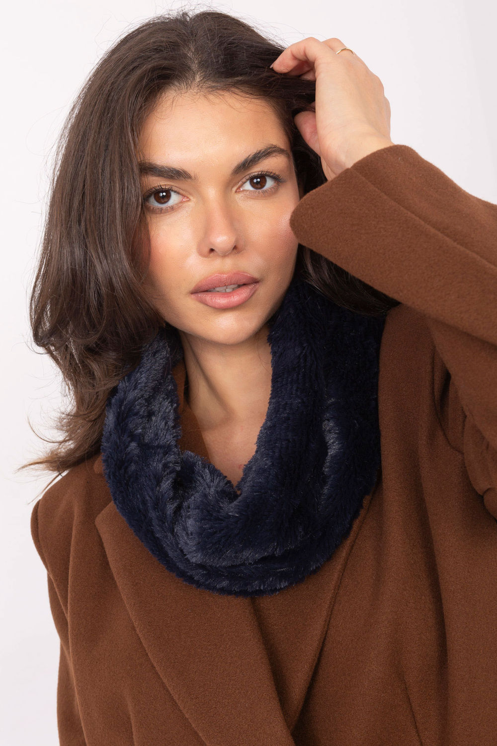 Infinity Écharpe femme AT — bleu marine