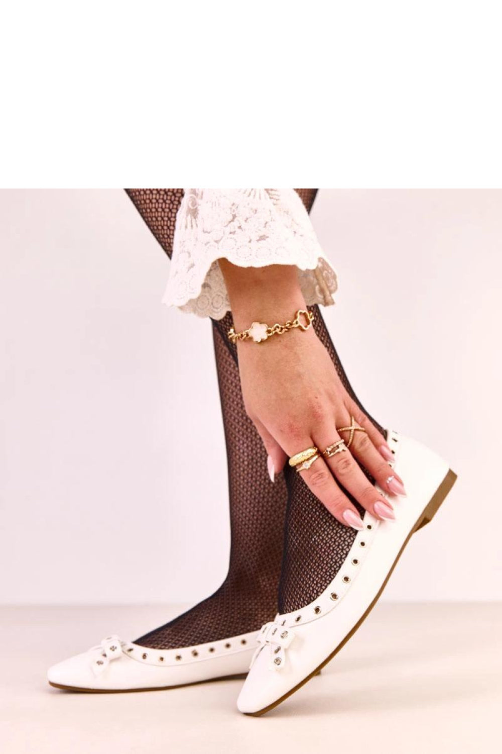 Ballerine femme Solea — blanc