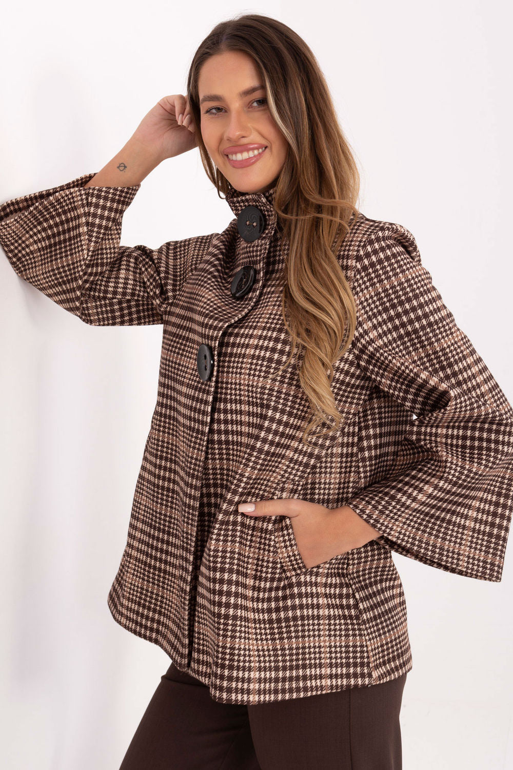 Manteau femme Italy Moda — brun