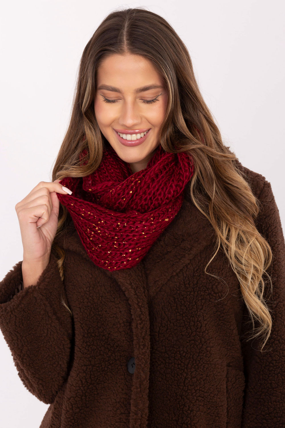 Infinity Écharpe femme AT — rouge