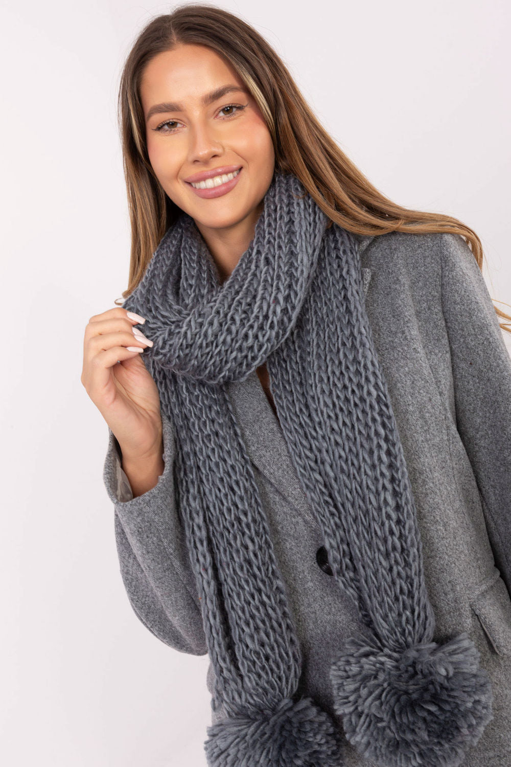 Châle femme AT — gris