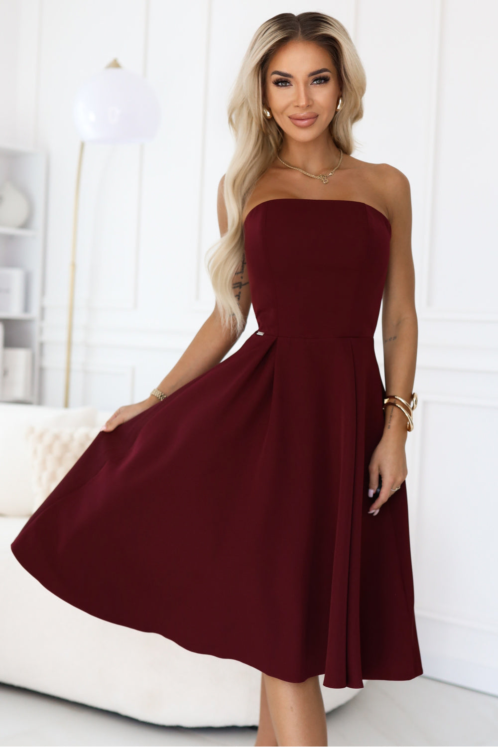 Robe femme Numoco De Cocktail De — rouge