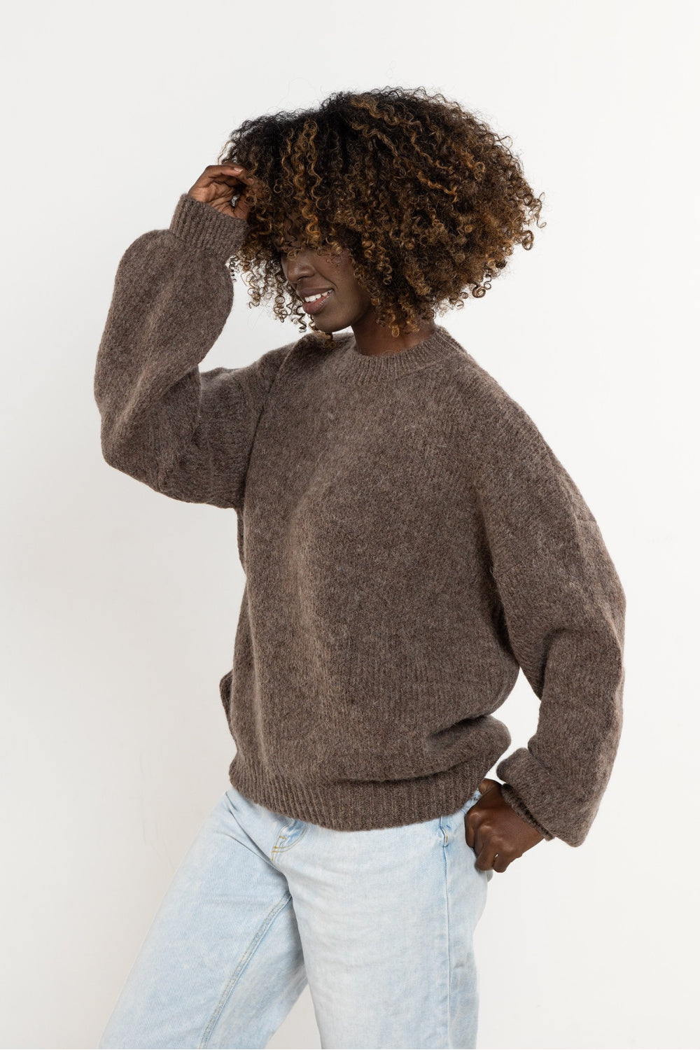 Pull femme awama Chandail Chandail — brun