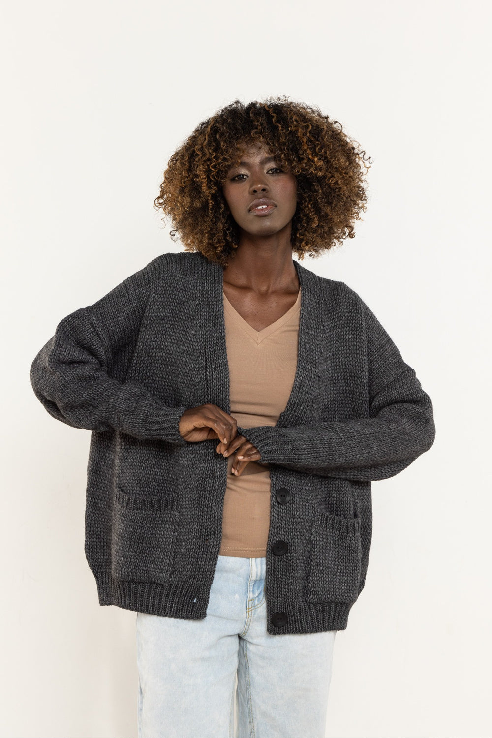 Cardigan femme awama — gris