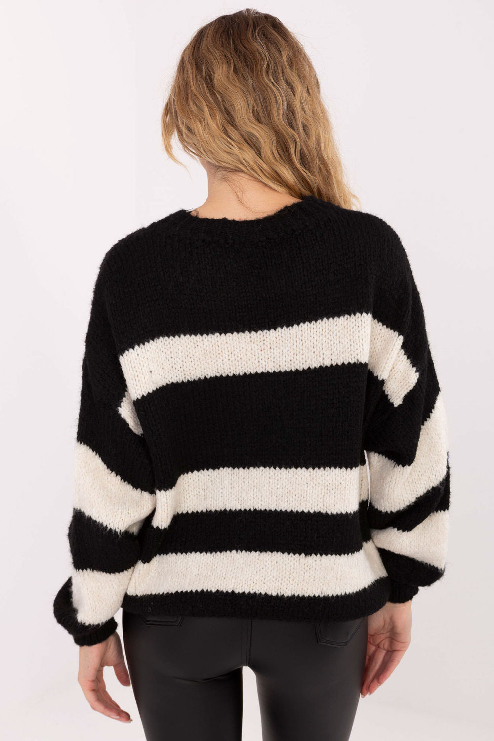 Pull femme Italy Moda Chandail Chandail — noir