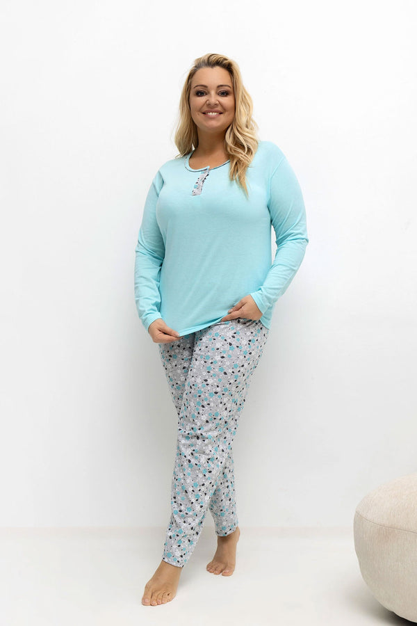 Pyjama femme Forever Pink Taille Plus Taille — vert